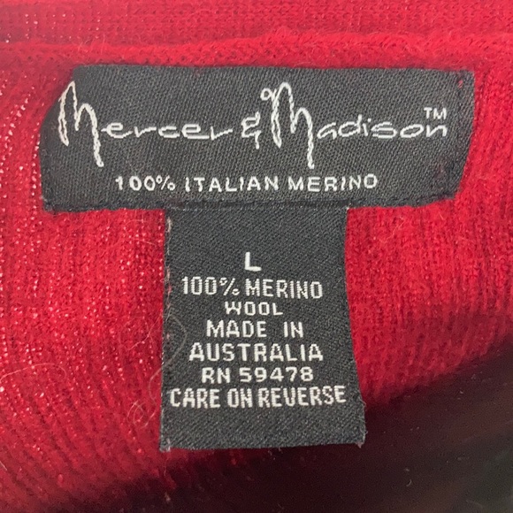 Mercer & Madison Merino Wool Sweater M - Picture 2 of 8